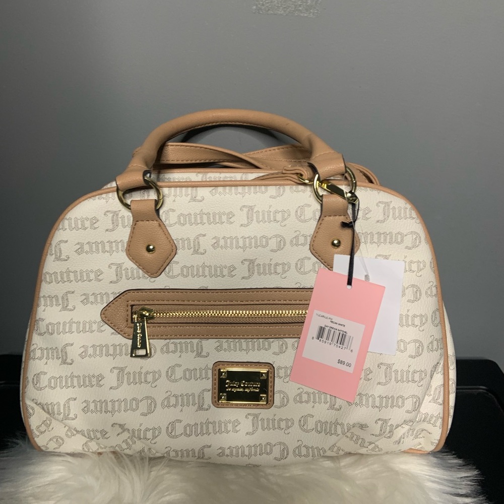 juicy couture pecan white daydream satchel